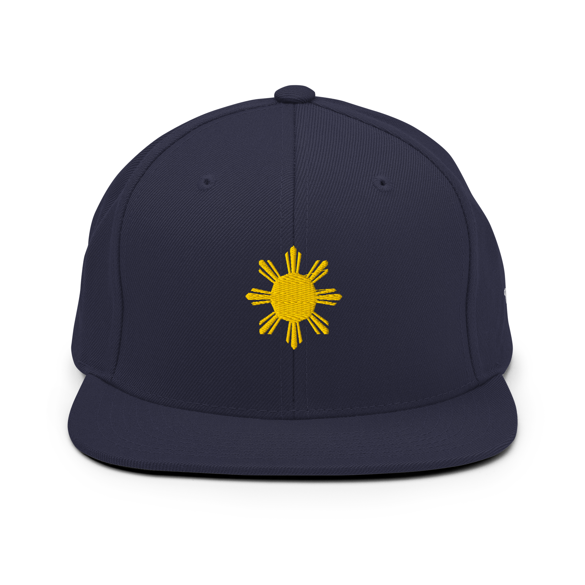 SUN + SCRIPT - wool blend flat bill hat - Black