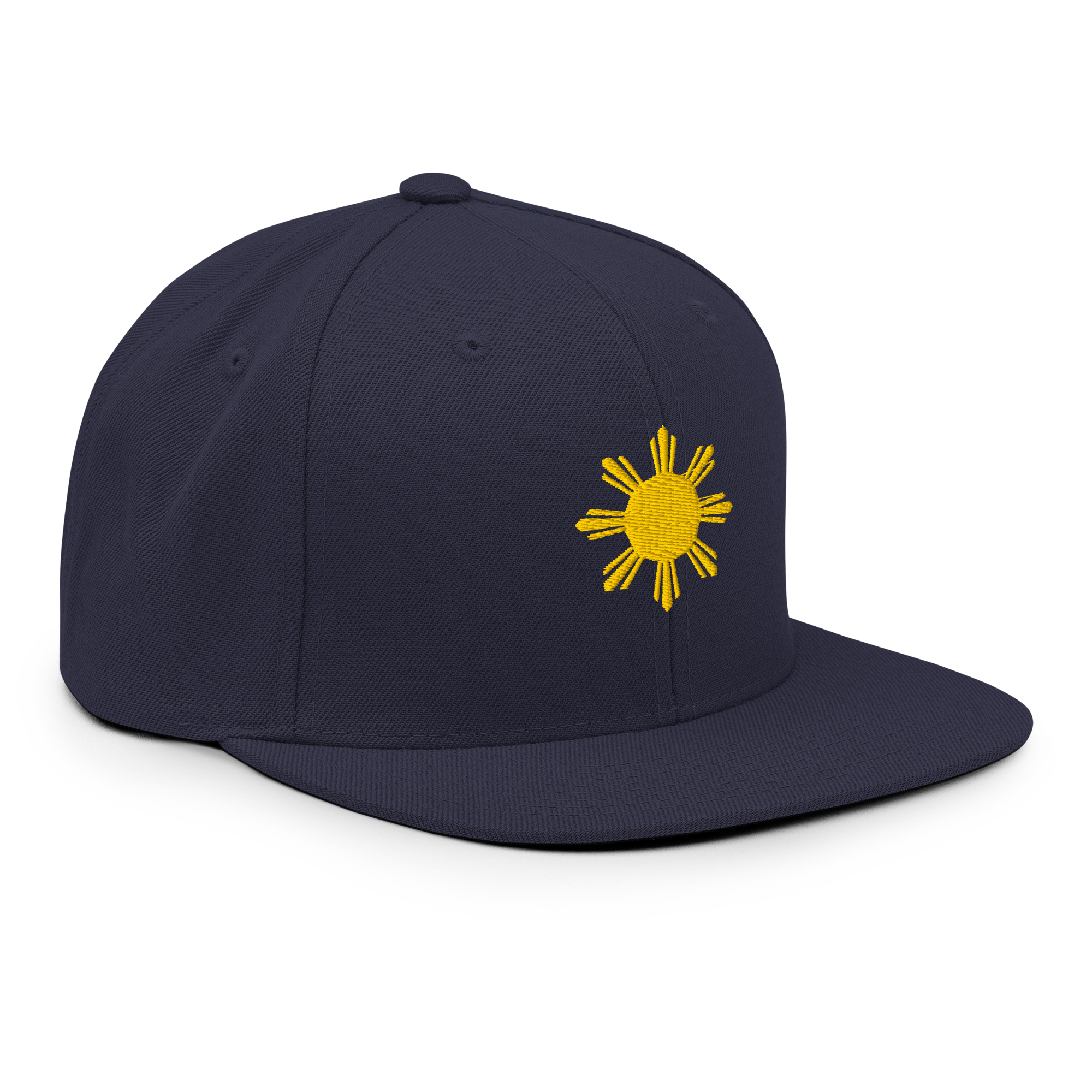 SUN + SCRIPT - wool blend flat bill hat - Silver