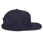 SUN + SCRIPT - wool blend flat bill hat - Black