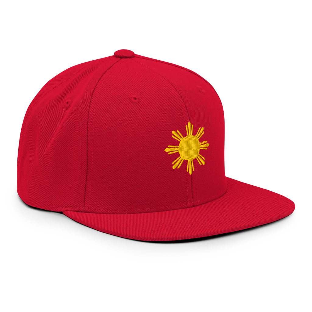 SUN + SCRIPT - wool blend flat bill hat - Black