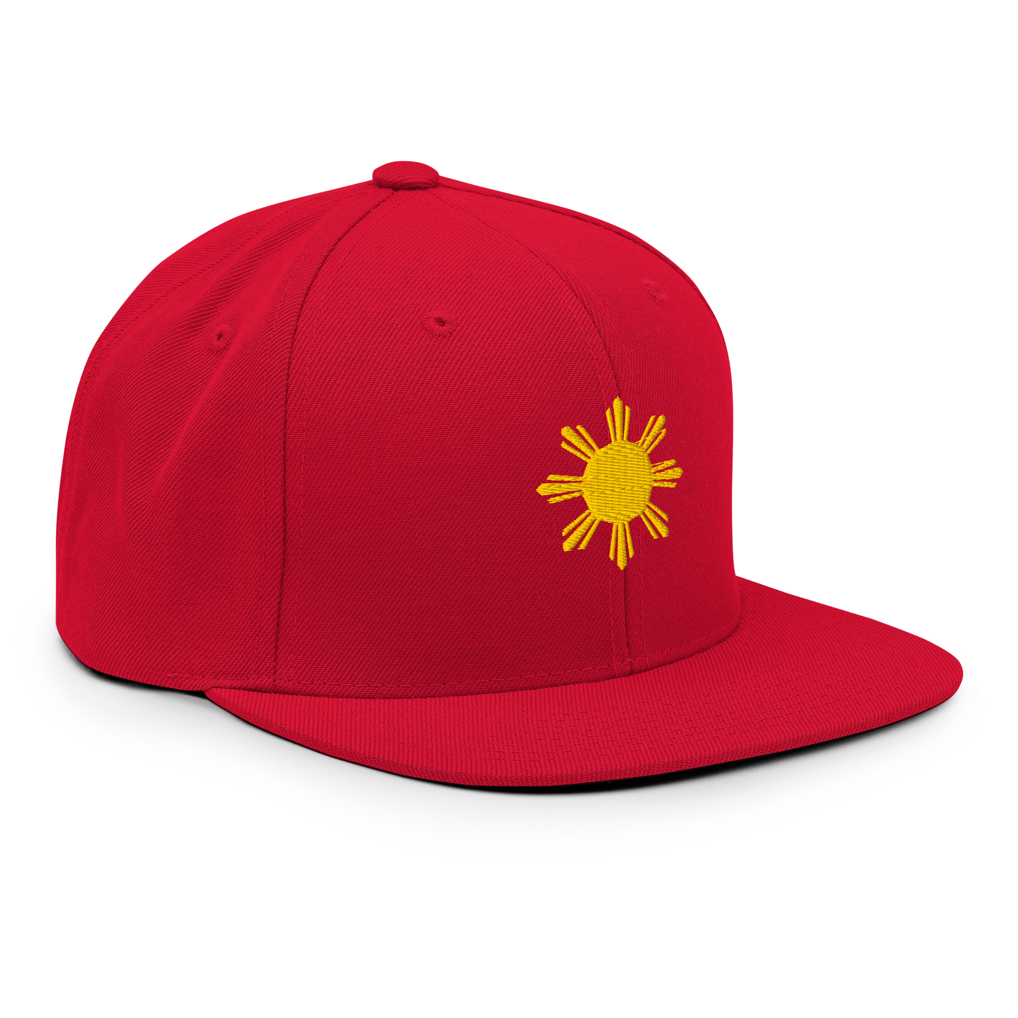 SUN + SCRIPT - wool blend flat bill hat - Black