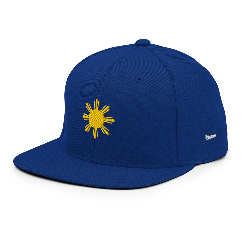 SUN + SCRIPT - wool blend flat bill hat - Black