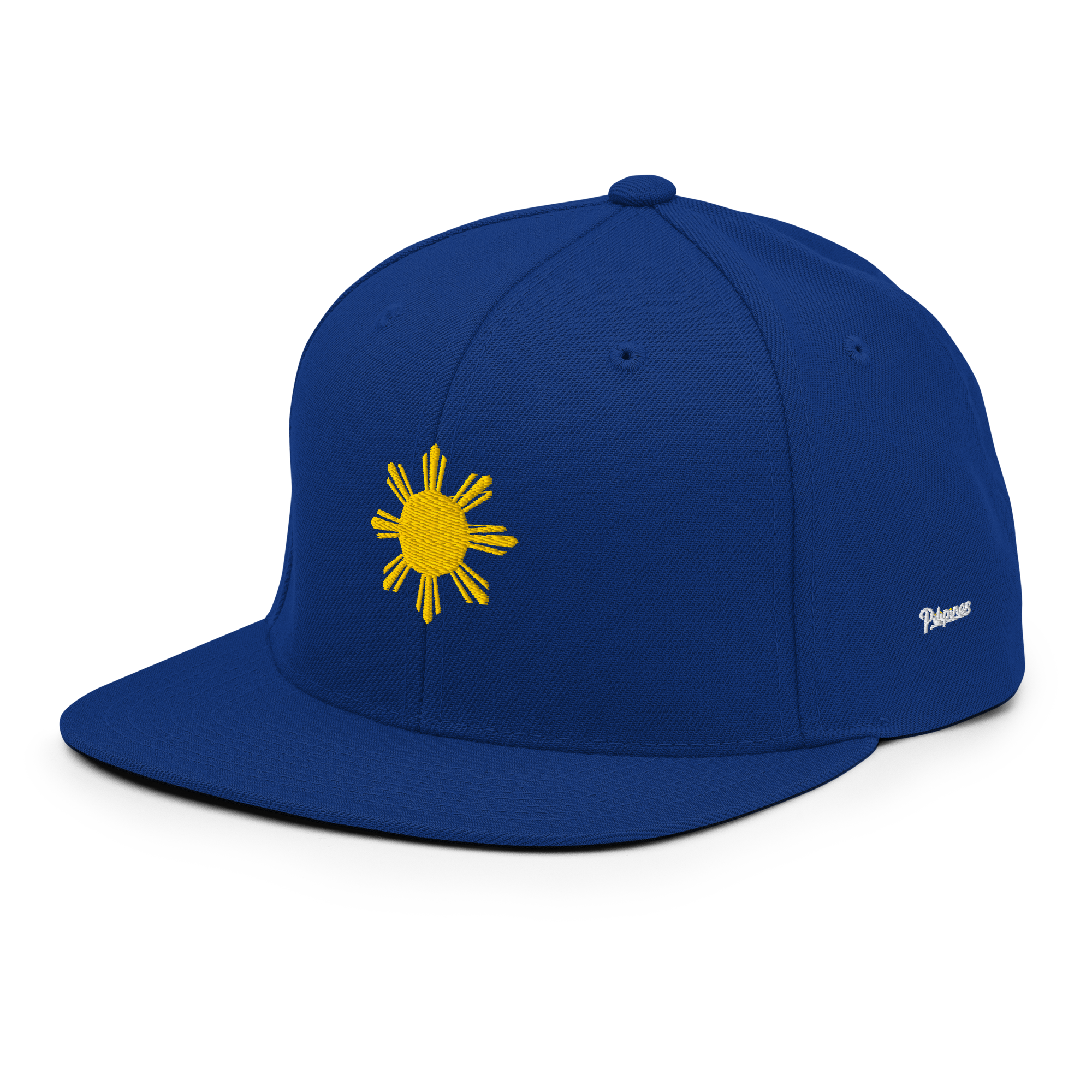 SUN + SCRIPT - wool blend flat bill hat - Black
