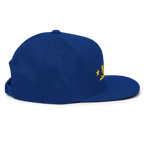 Three Stars & Half-Sun + Script - wool blend flat bill hat - Black