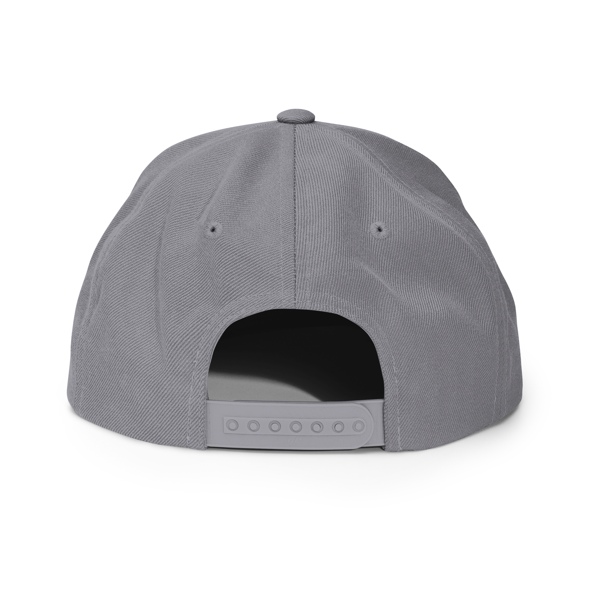Three Stars & Half-Sun + Script - wool blend flat bill hat - Black