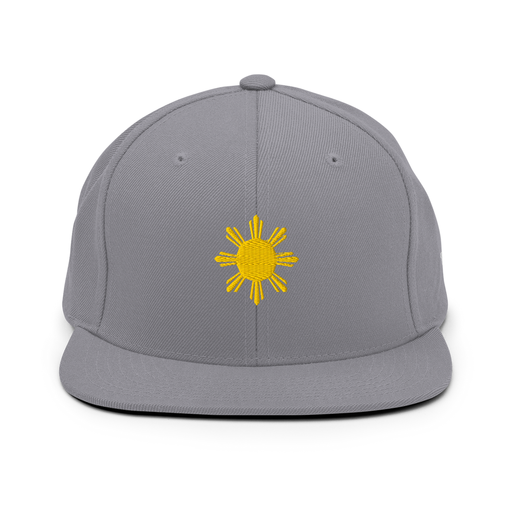 SUN + SCRIPT - wool blend flat bill hat - Black