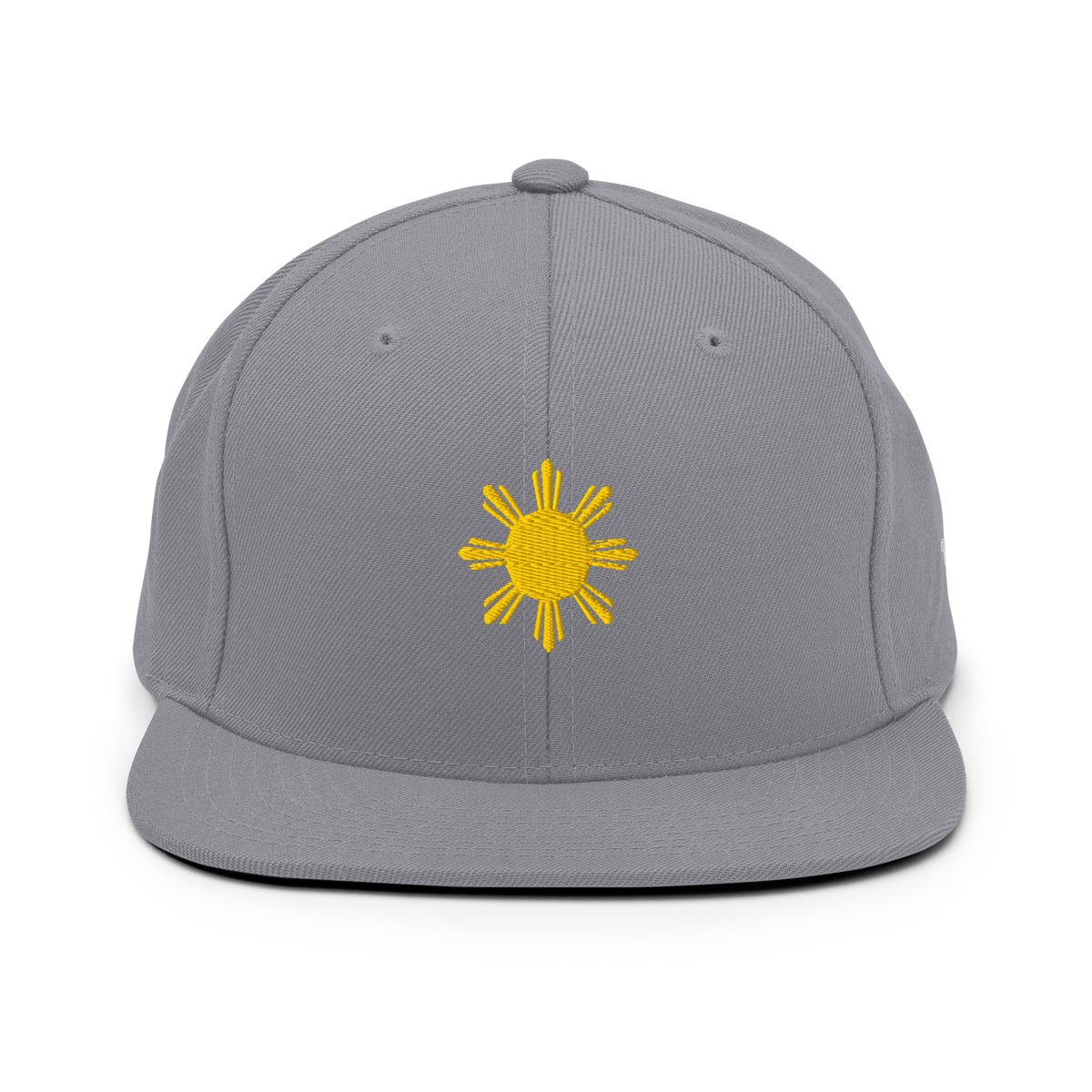 SUN + SCRIPT - wool blend flat bill hat - Black