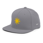 SUN + SCRIPT - wool blend flat bill hat - Black