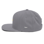 SUN + SCRIPT - wool blend flat bill hat - Black