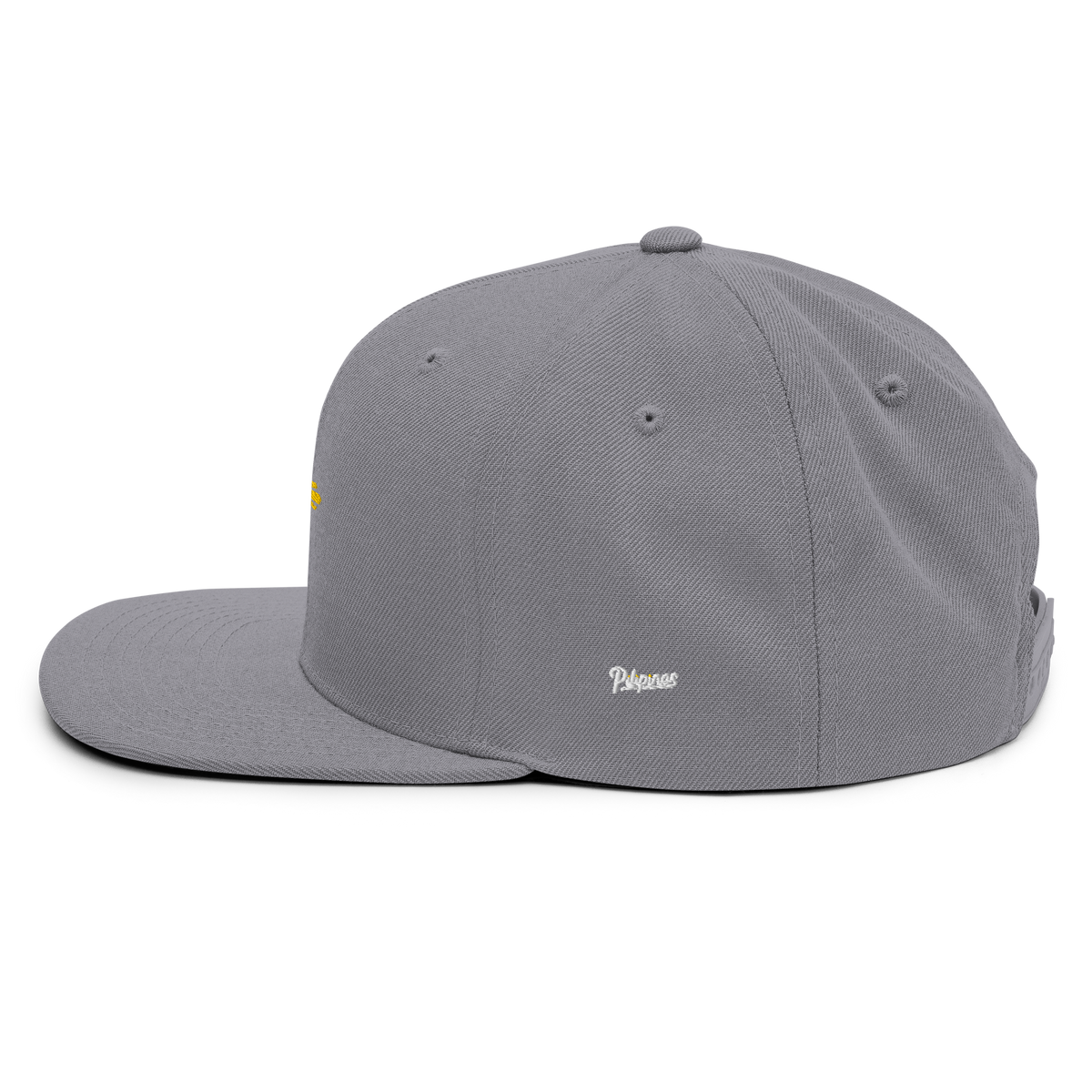 SUN + SCRIPT - wool blend flat bill hat - Black