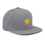 SUN + SCRIPT - wool blend flat bill hat - Dark Green