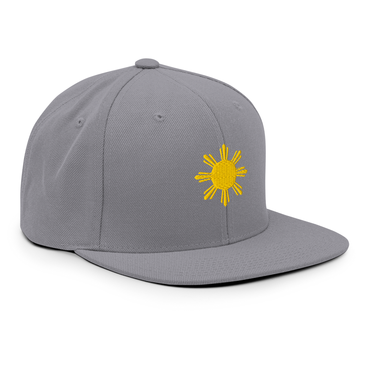 SUN + SCRIPT - wool blend flat bill hat - Navy
