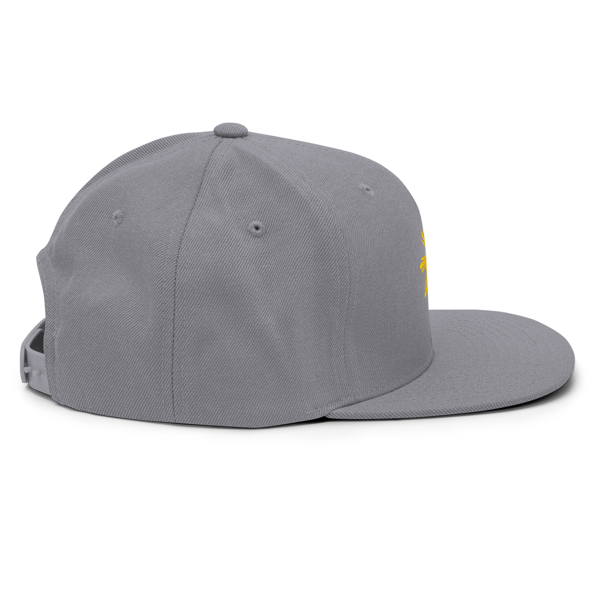 SUN + SCRIPT - wool blend flat bill hat - Dark Navy