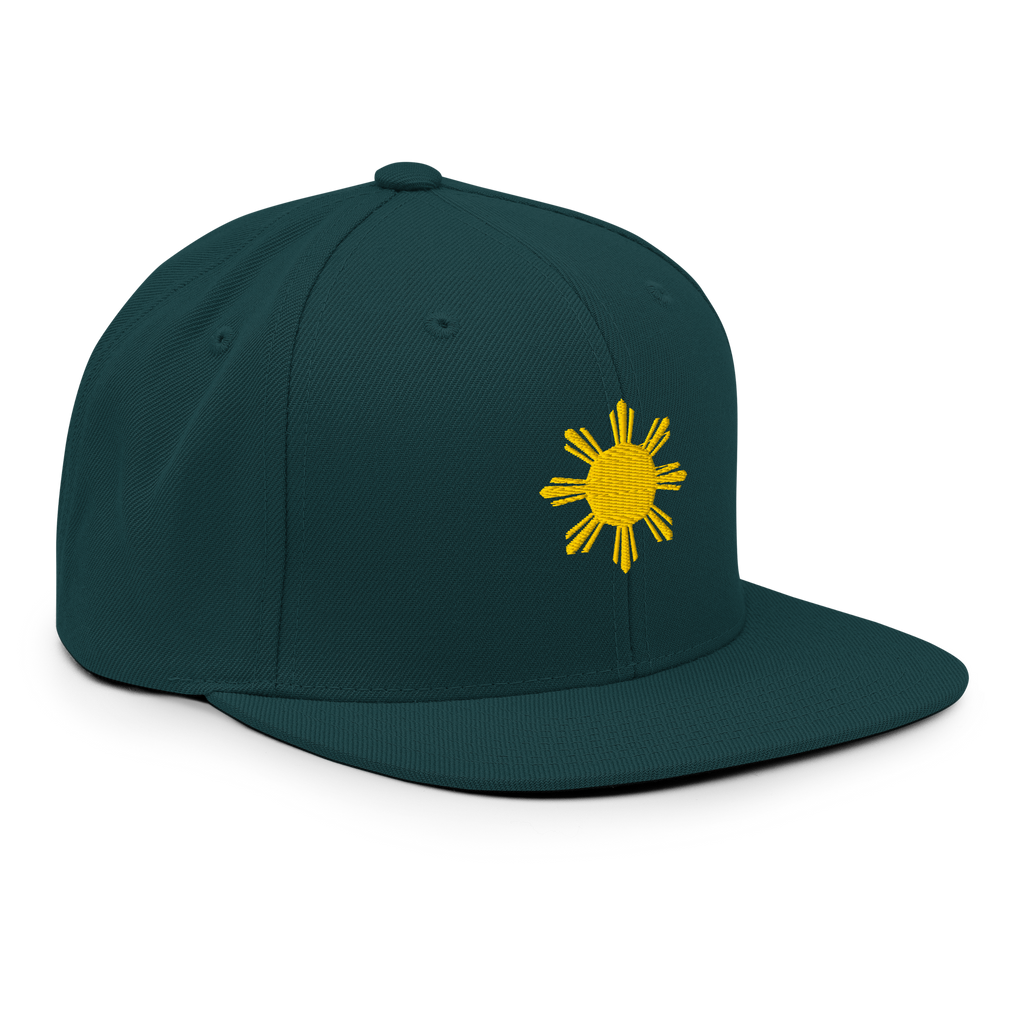 SUN + SCRIPT - wool blend flat bill hat - Heather Grey