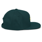 SUN + SCRIPT - wool blend flat bill hat - Green Camo
