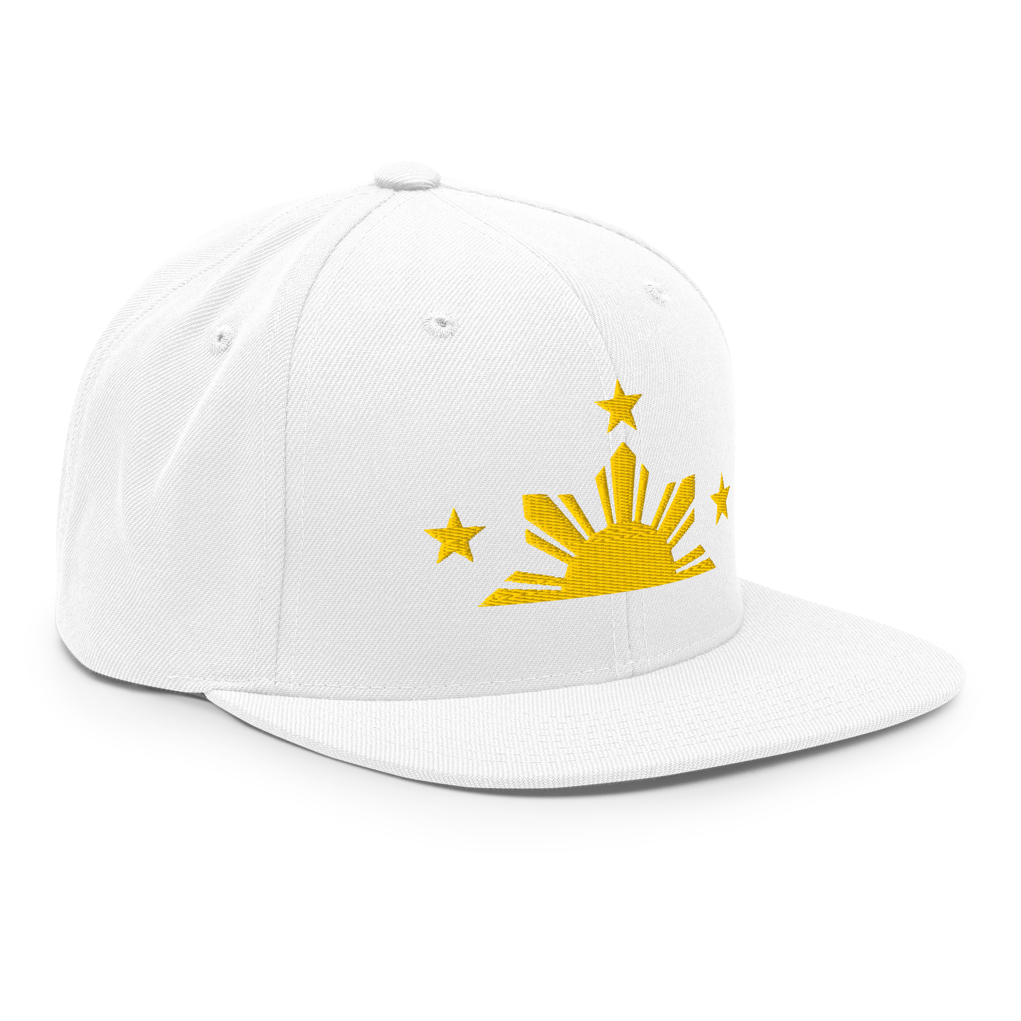 Three Stars & Half-Sun + Script - wool blend flat bill hat - Green Camo