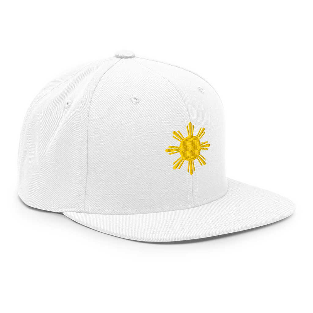 SUN + SCRIPT - wool blend flat bill hat - Black