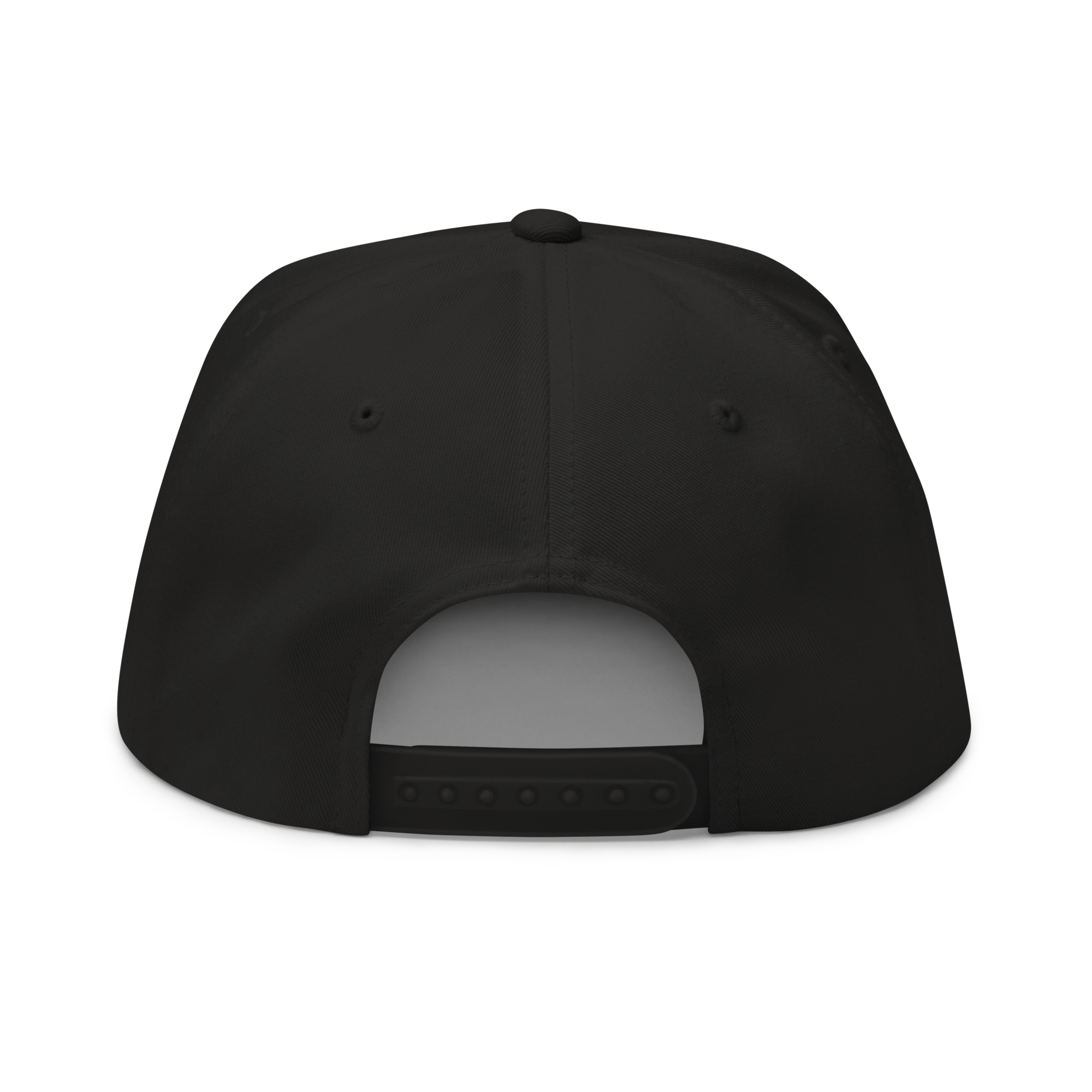Three Stars & Half-Sun + Script - cotton flat bill hat - Grey