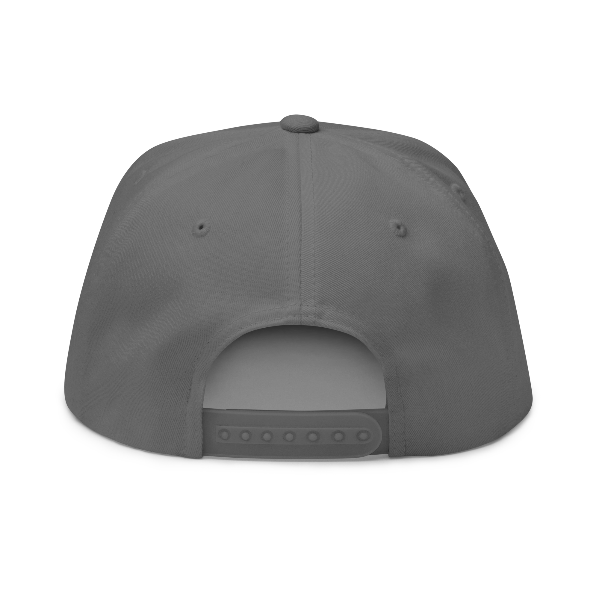 Three Stars & Half-Sun + Script - cotton flat bill hat - Black