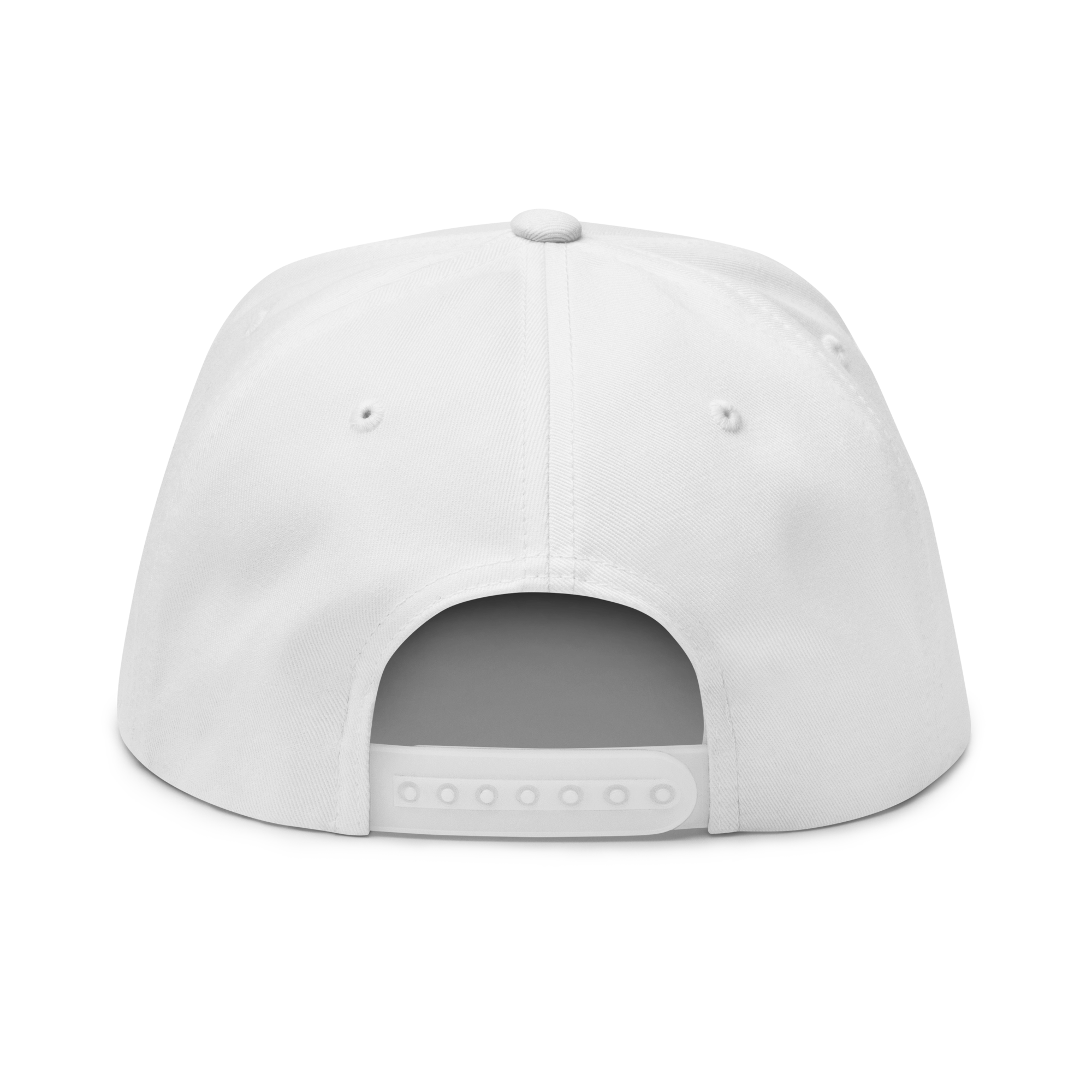 Three Stars & Half-Sun + Script - cotton flat bill hat - Red