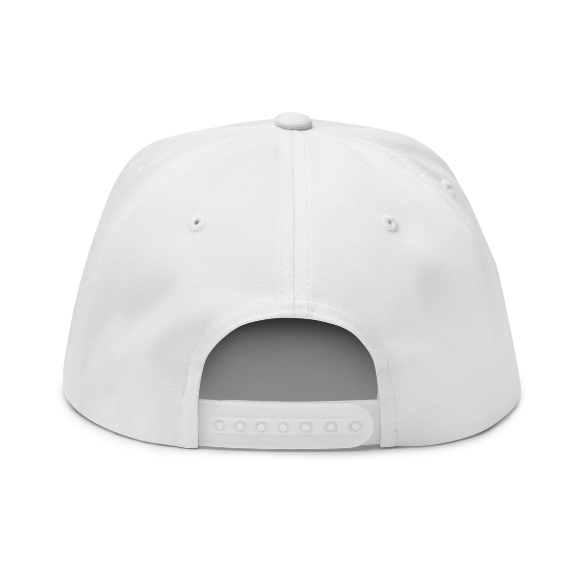 Three Stars & Half-Sun + Script - cotton flat bill hat - Royal Blue