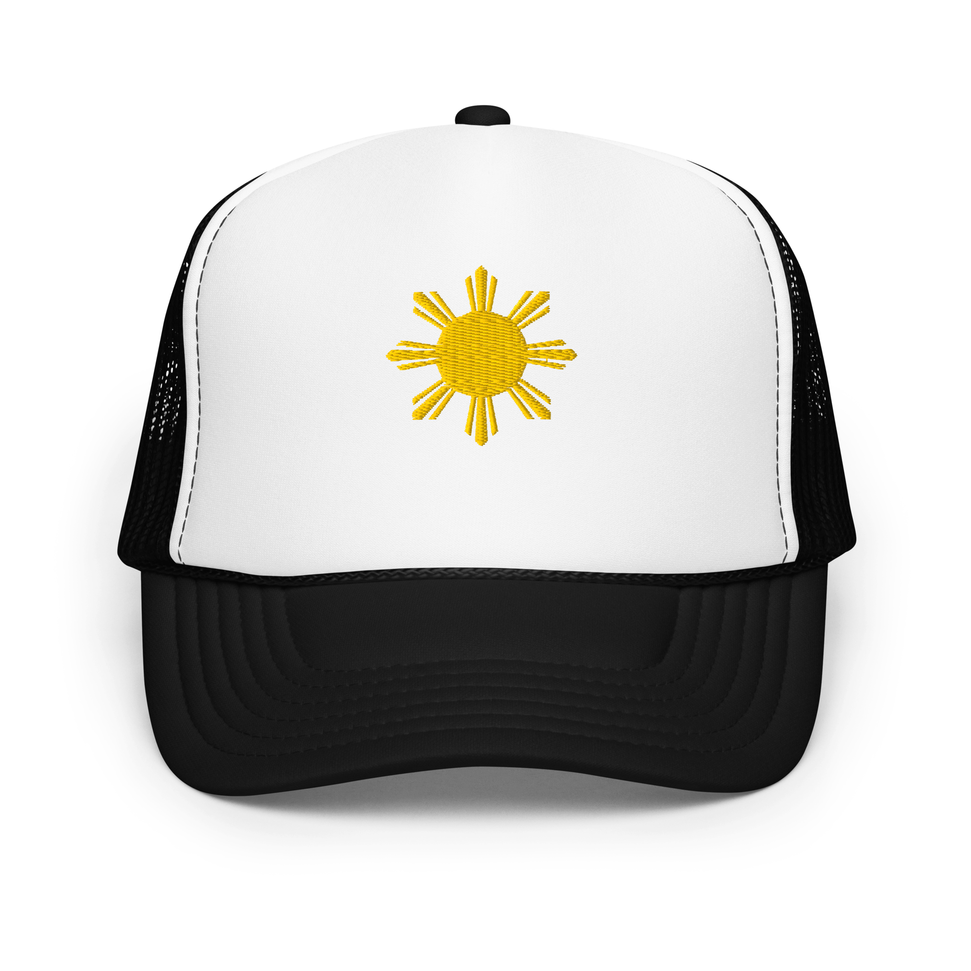 SUN - foam trucker hat - Royal Blue/White