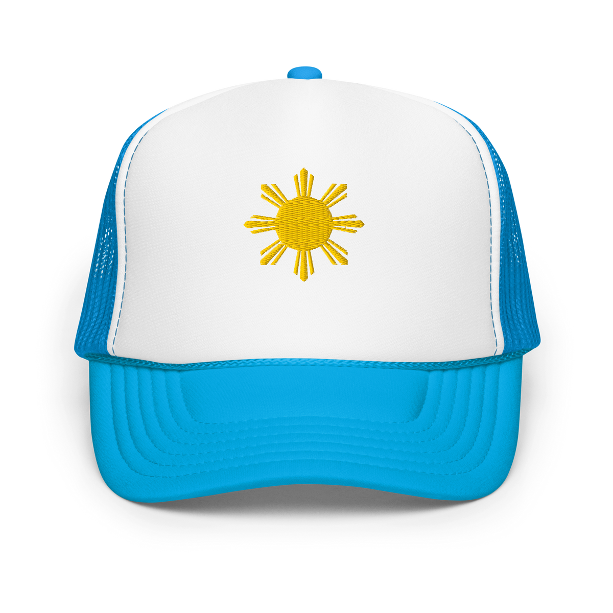 SUN - foam trucker hat - Dark Green/White