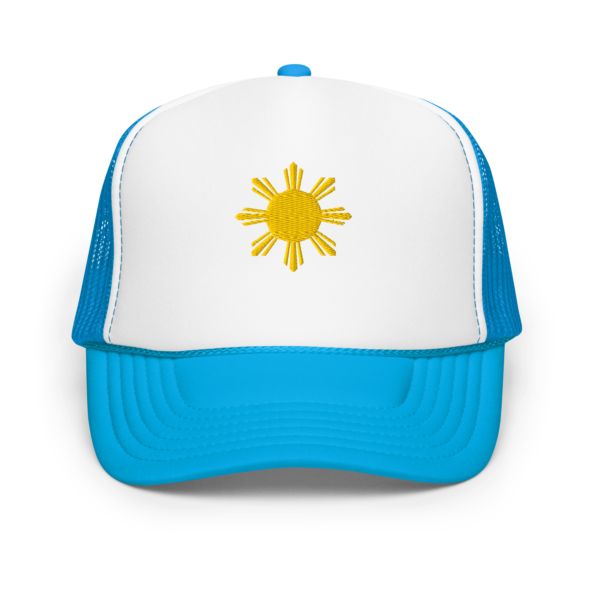 SUN - foam trucker hat - Blue/White