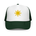 SUN - foam trucker hat - Dark Green/White