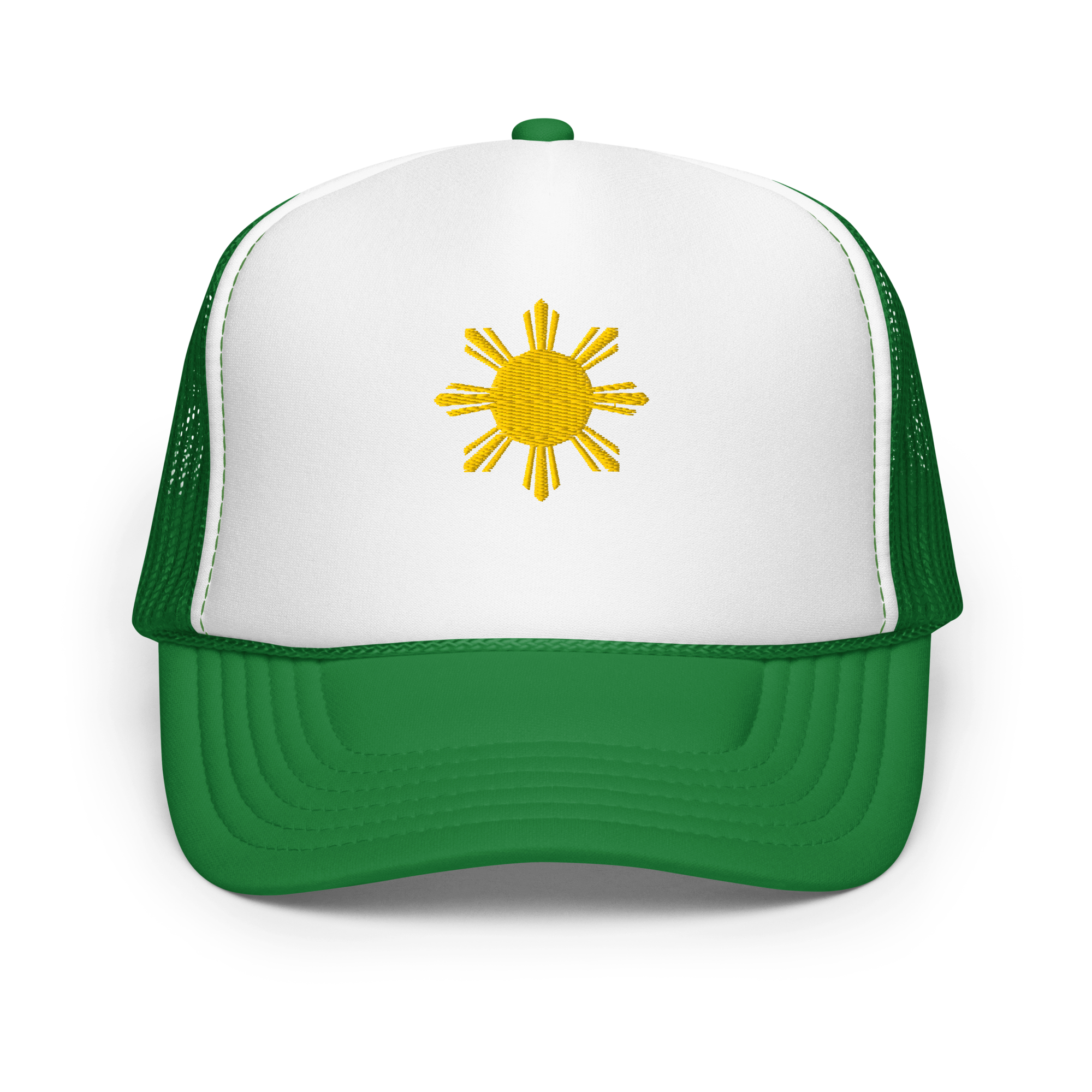 SUN - foam trucker hat - Royal Blue/White