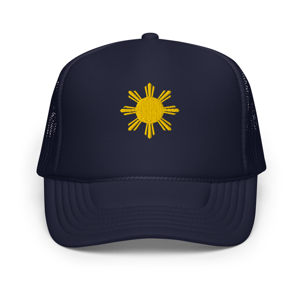 SUN - foam trucker hat - Navy/White