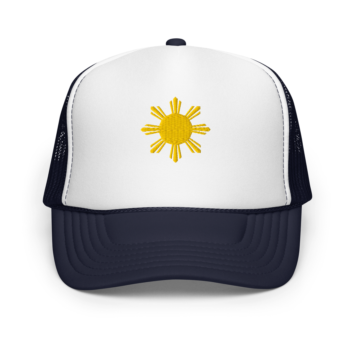 SUN - foam trucker hat - Blue/White