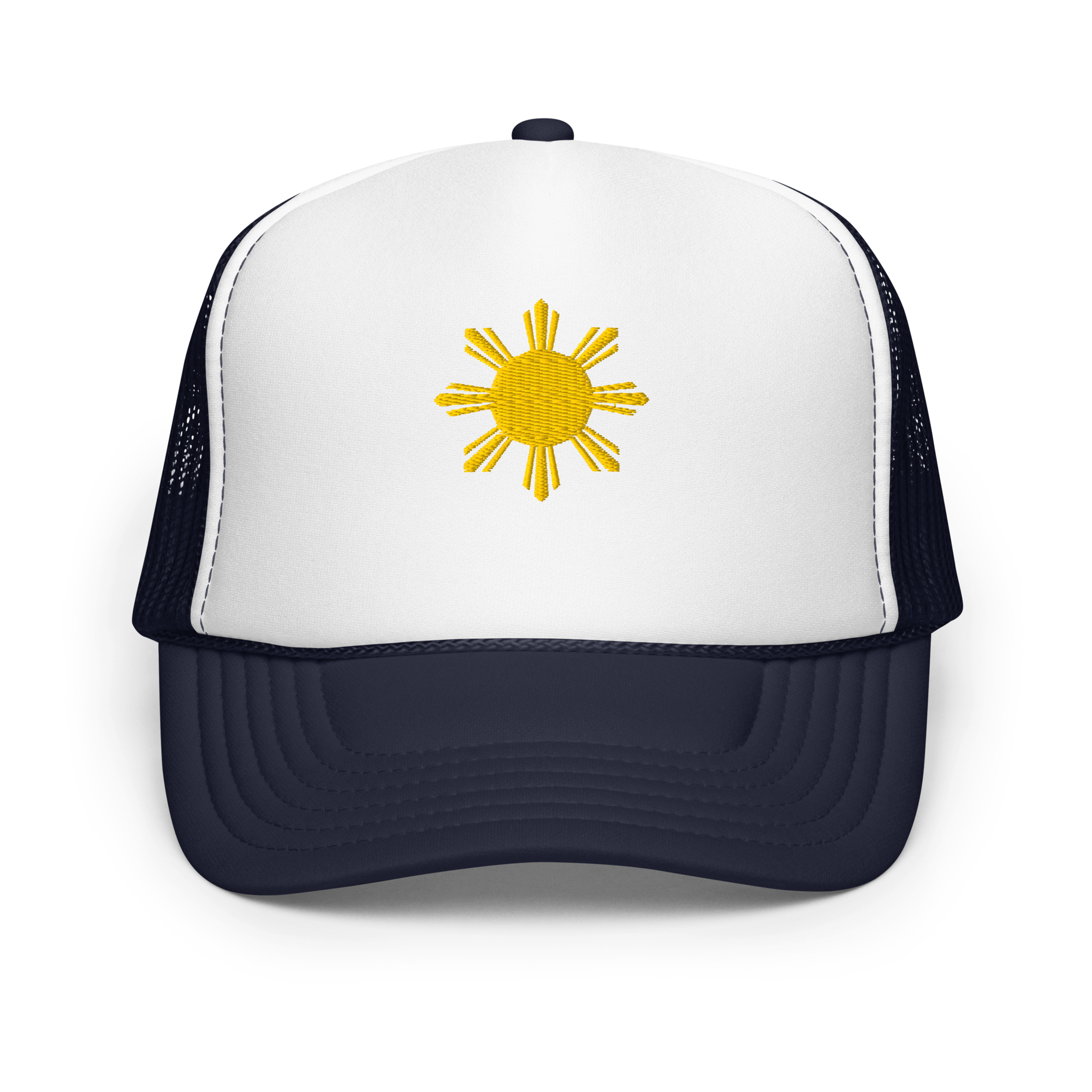 SUN - foam trucker hat - Dark Green/White