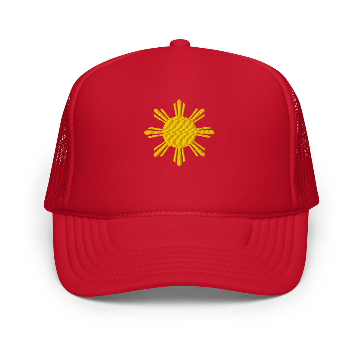 SUN - foam trucker hat - Red