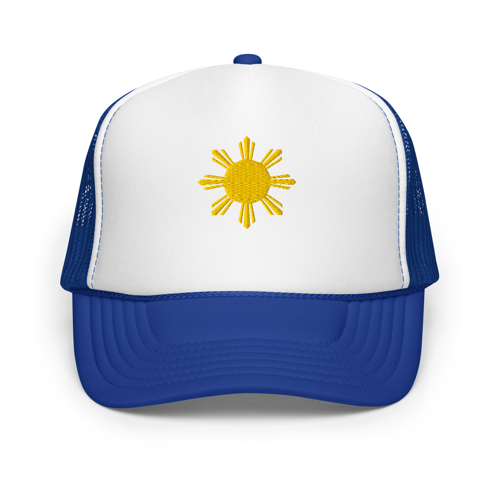 SUN - foam trucker hat - Blue/White
