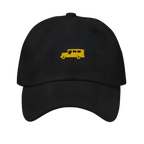 Yellow Gold Jeepney + Pilipinas Script on cotton hat - Navy