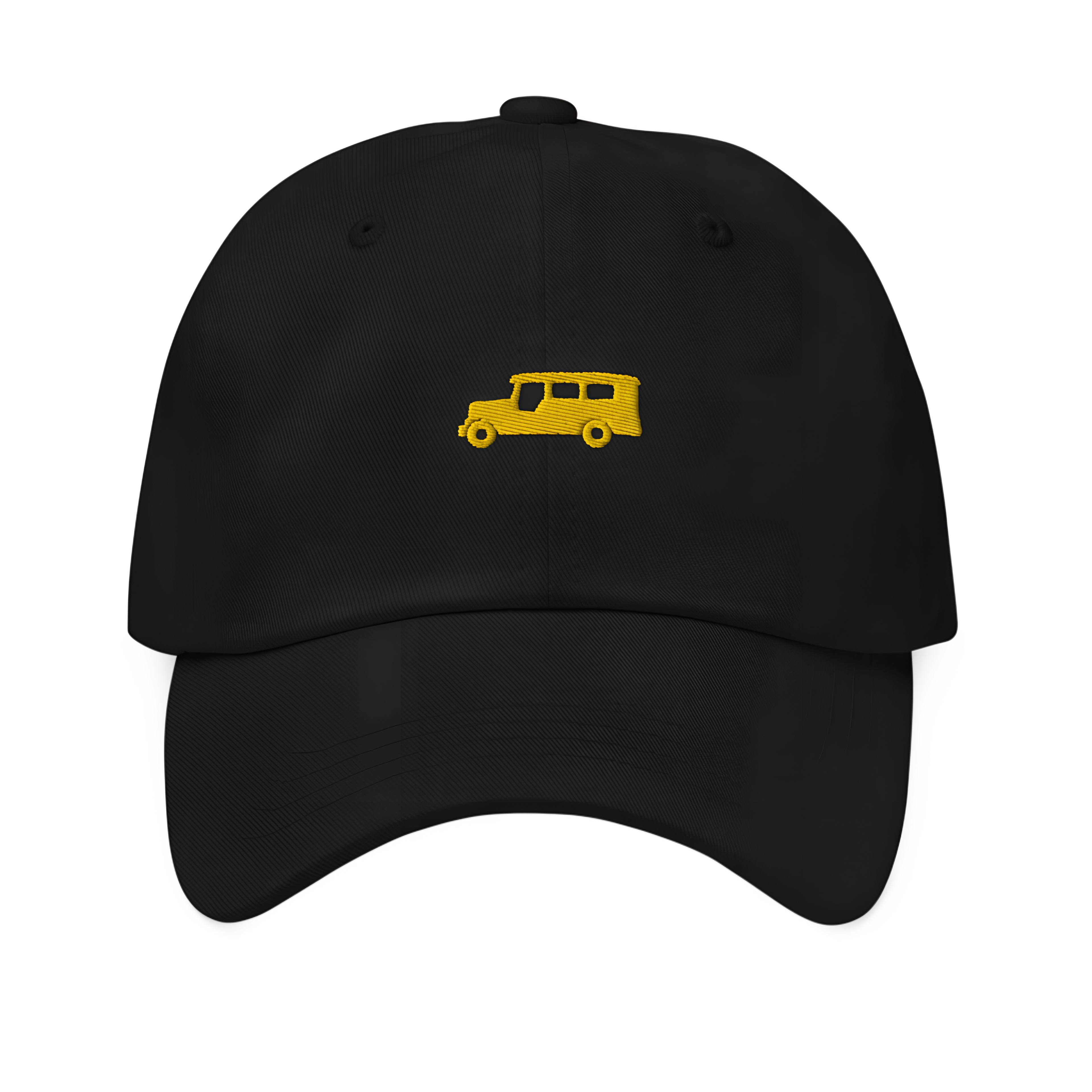 Yellow Gold Jeepney + Pilipinas Script on cotton hat - Navy