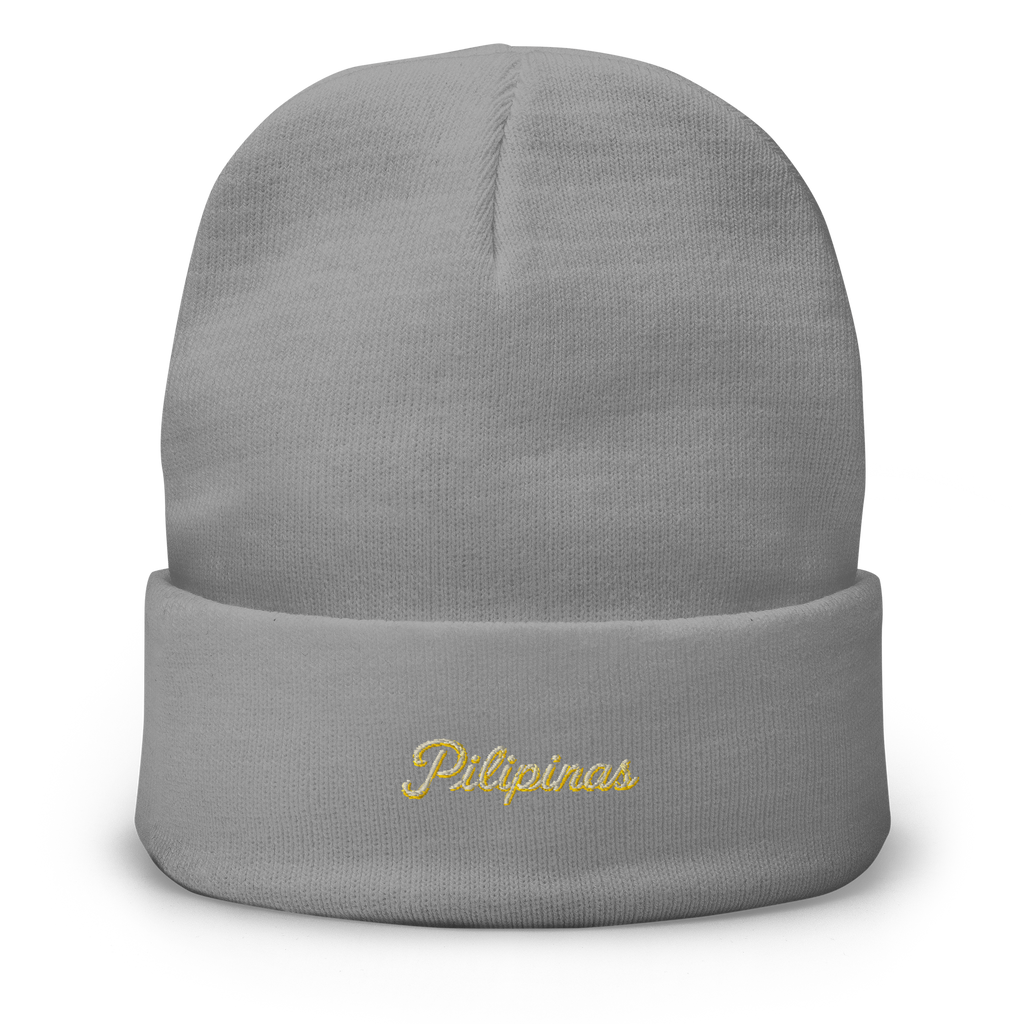 Modern Script Beanie - White