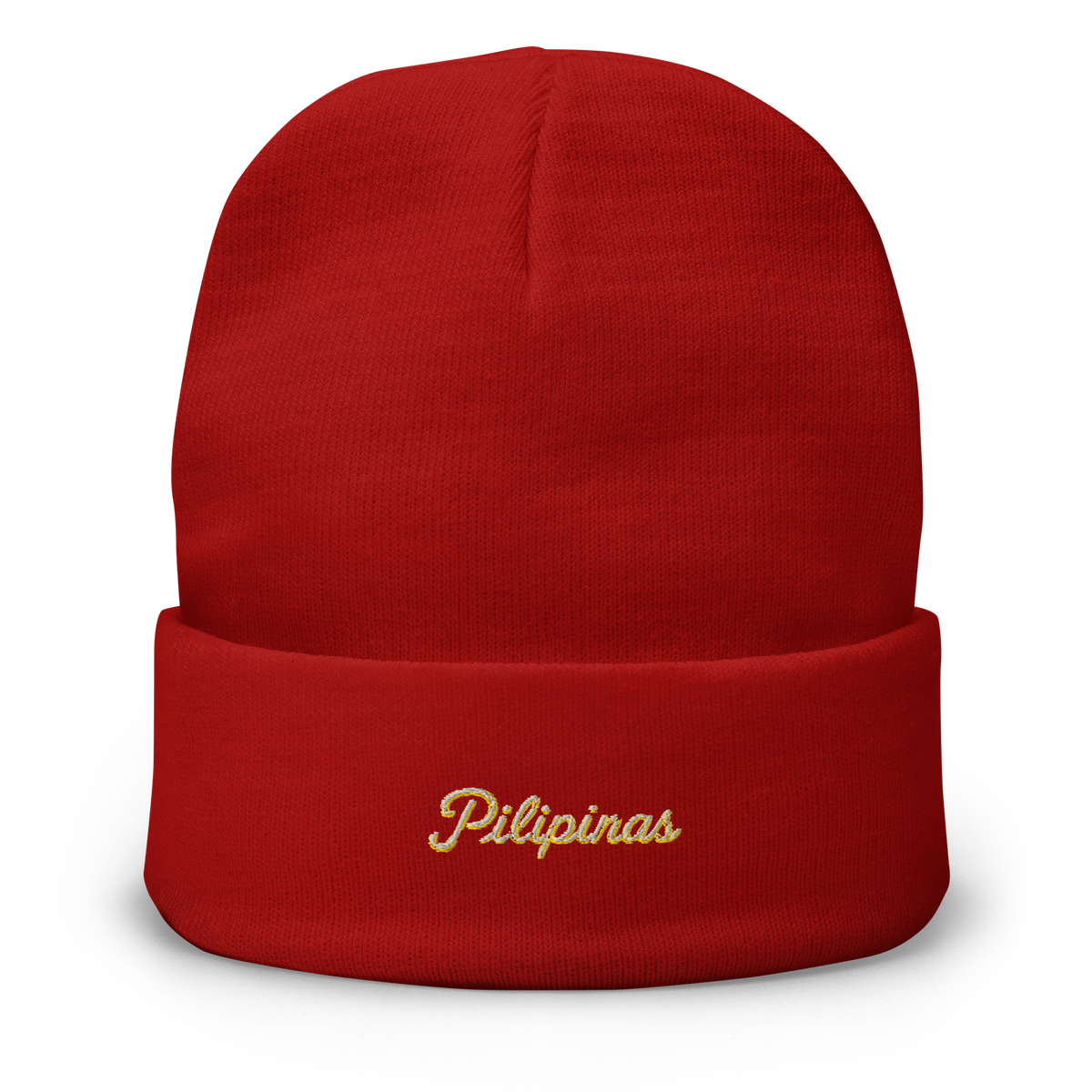 Modern Script Beanie - Red