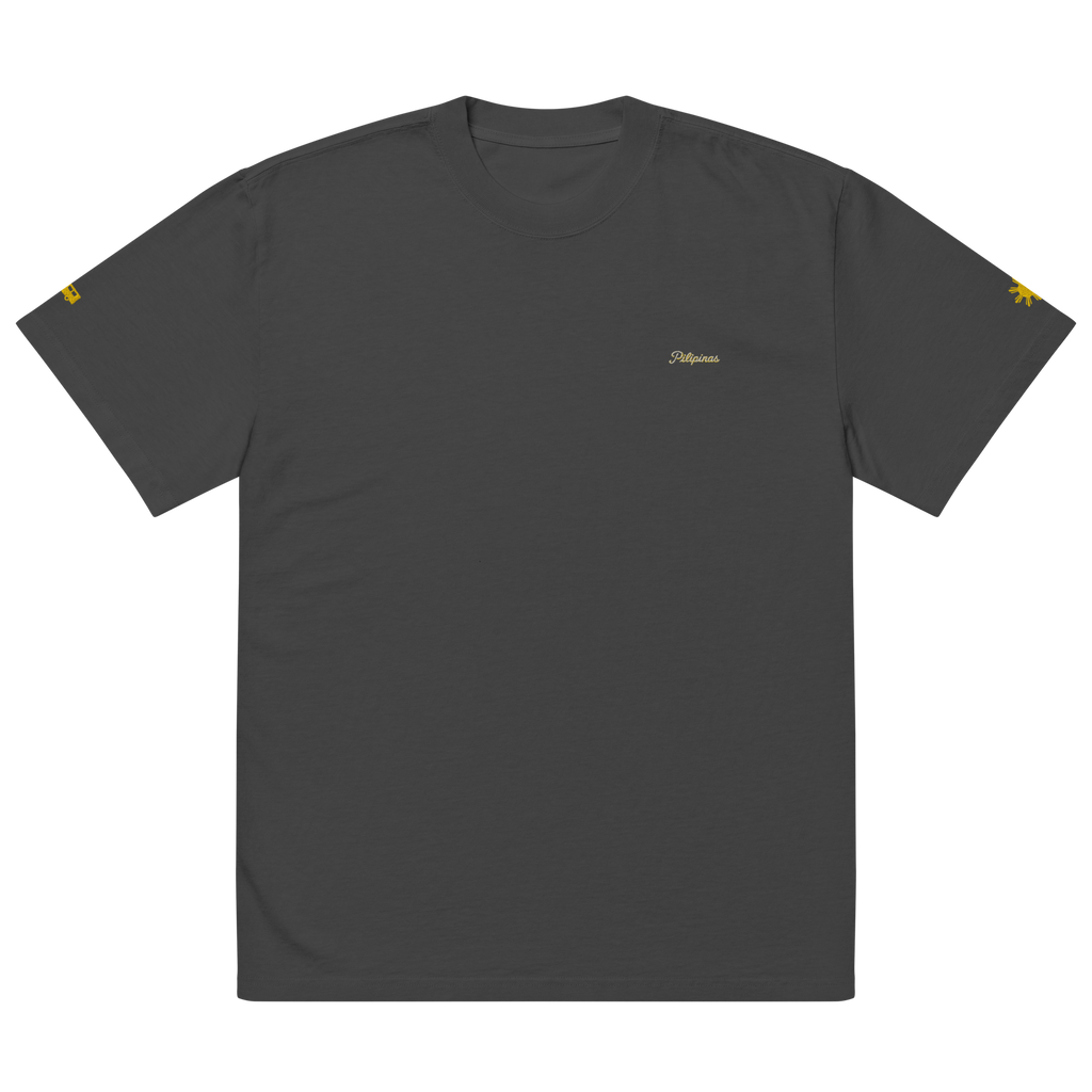 MODERN SCRIPT + SUN + JEEPNEY Oversized Tee - Grey