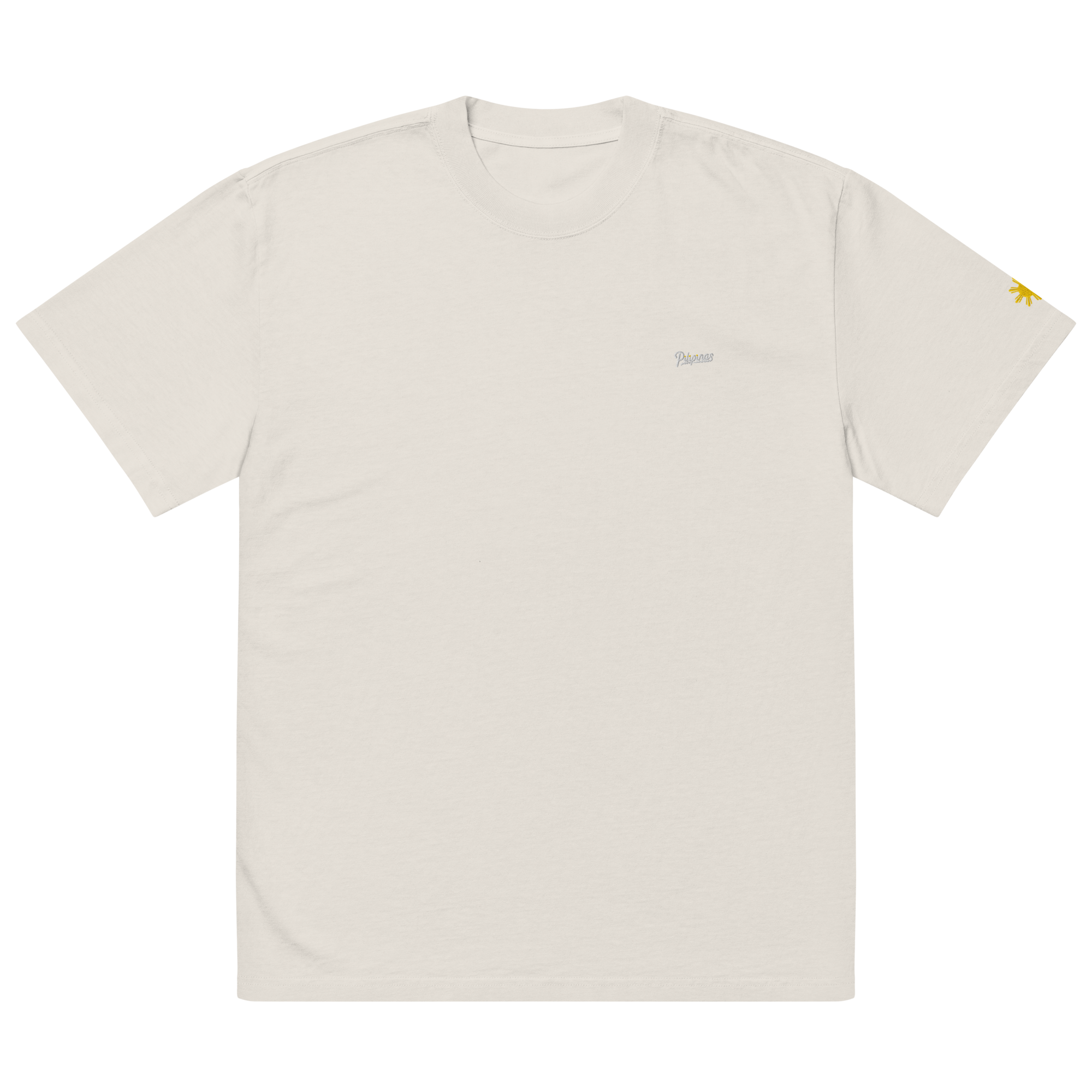 SCRIPT + SUN OVERSIZED TEE - Bone