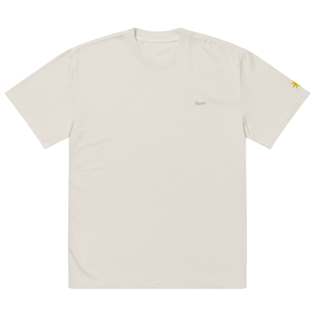 SCRIPT + SUN OVERSIZED TEE - Eucalyptus