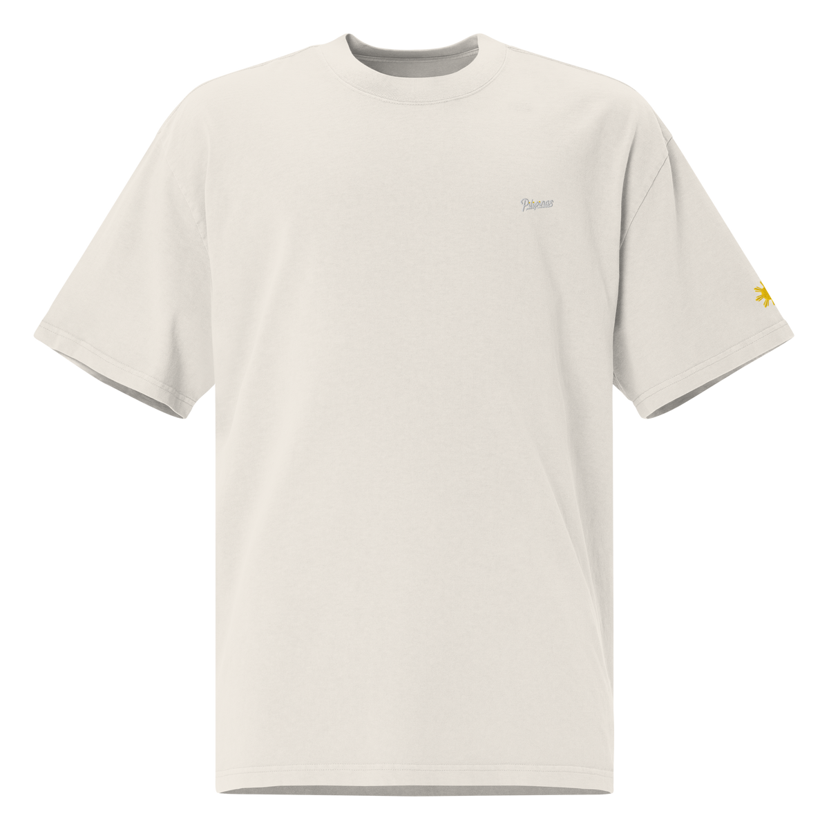 SCRIPT + SUN OVERSIZED TEE - Black