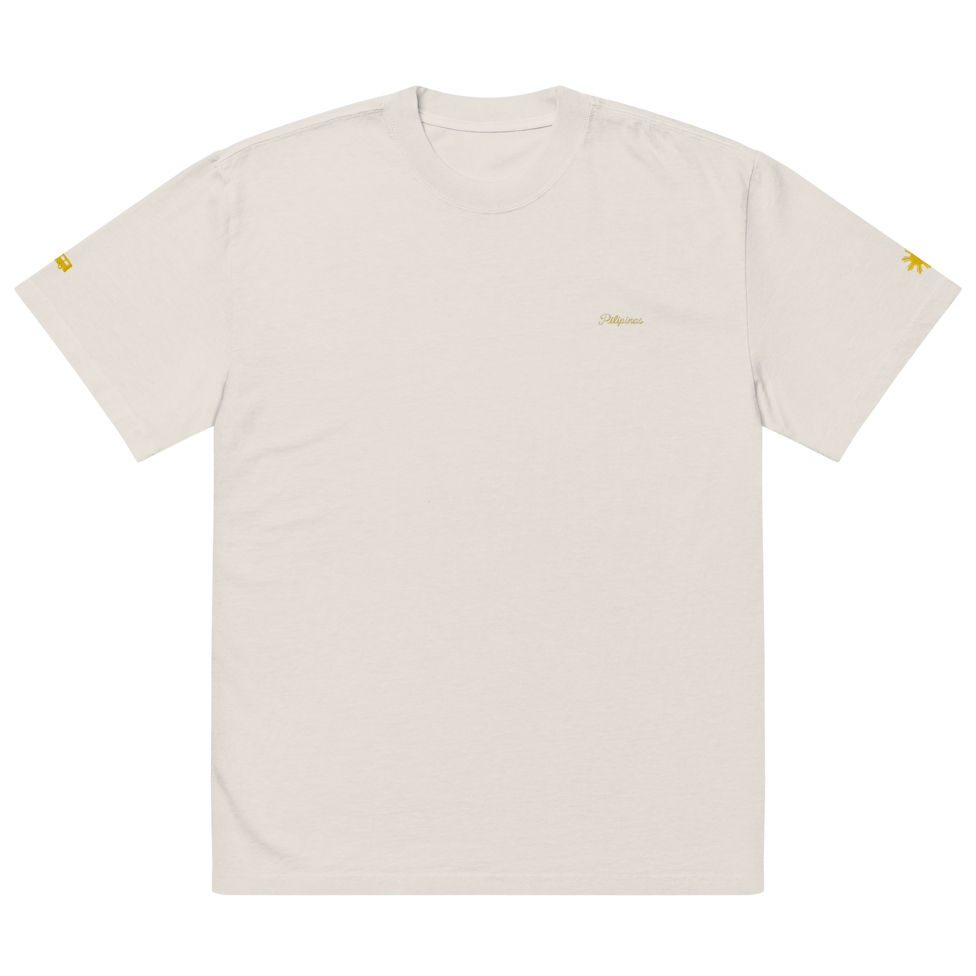 MODERN SCRIPT + SUN + JEEPNEY Oversized Tee - Black