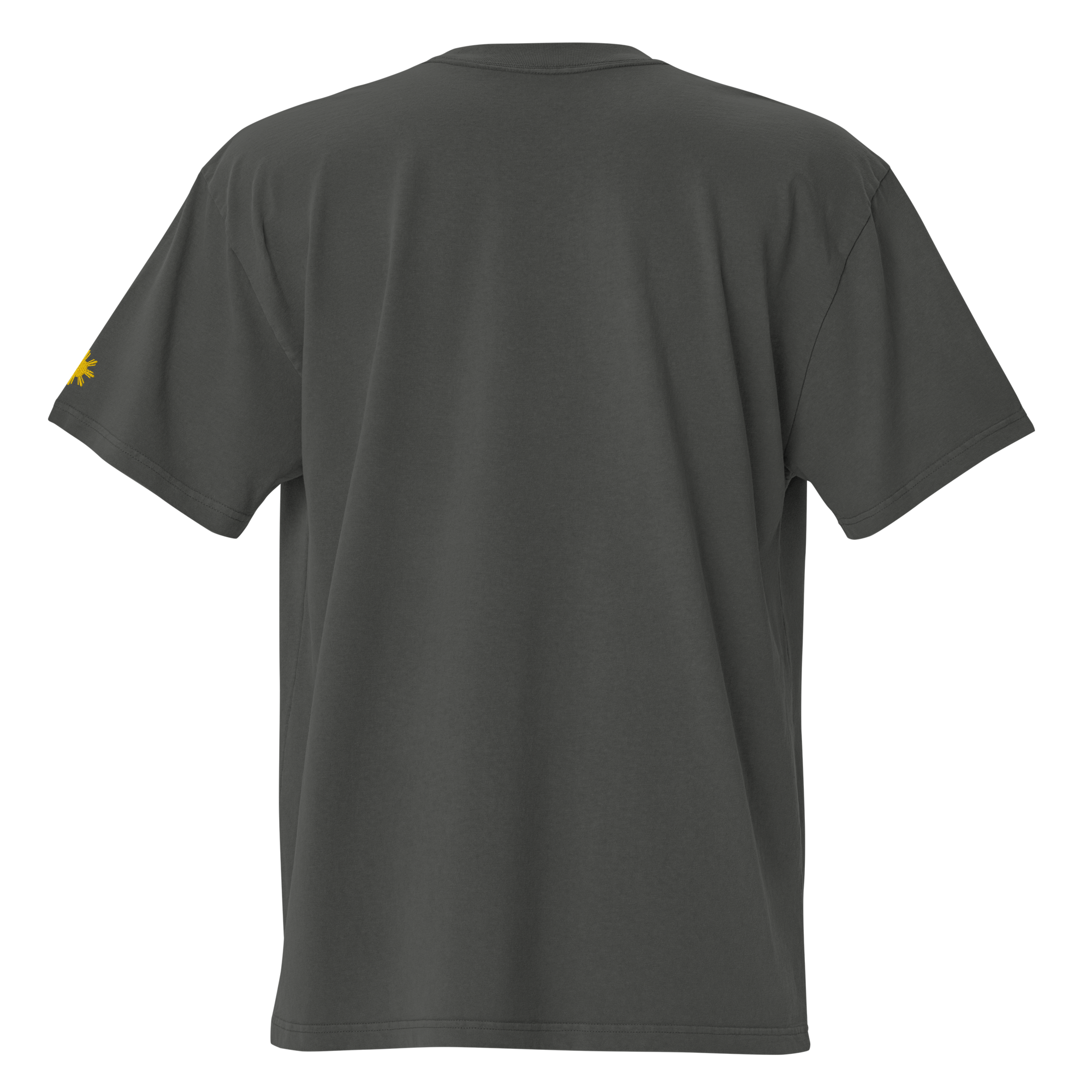 SCRIPT + SUN OVERSIZED TEE - Grey