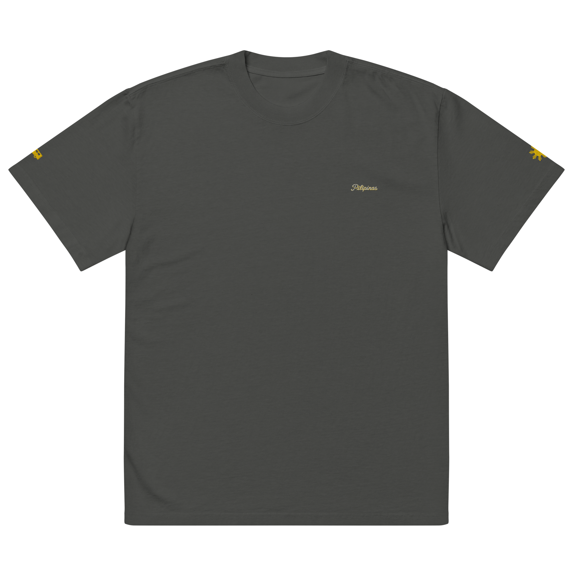 MODERN SCRIPT + SUN + JEEPNEY Oversized Tee - Indigo