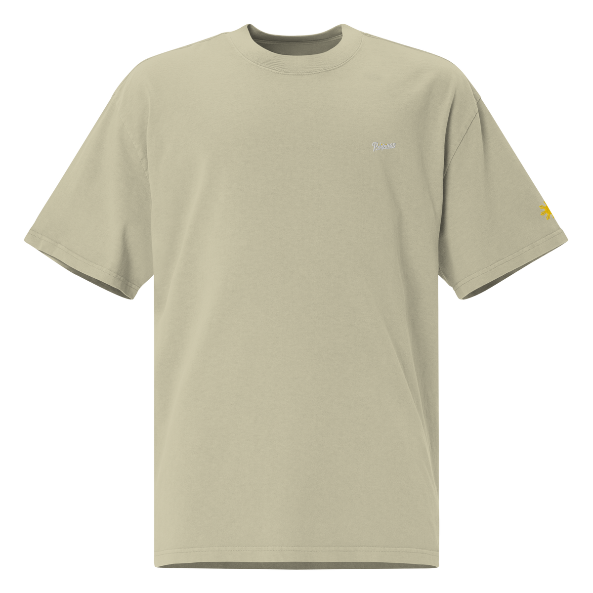 SCRIPT + SUN OVERSIZED TEE - Eucalyptus