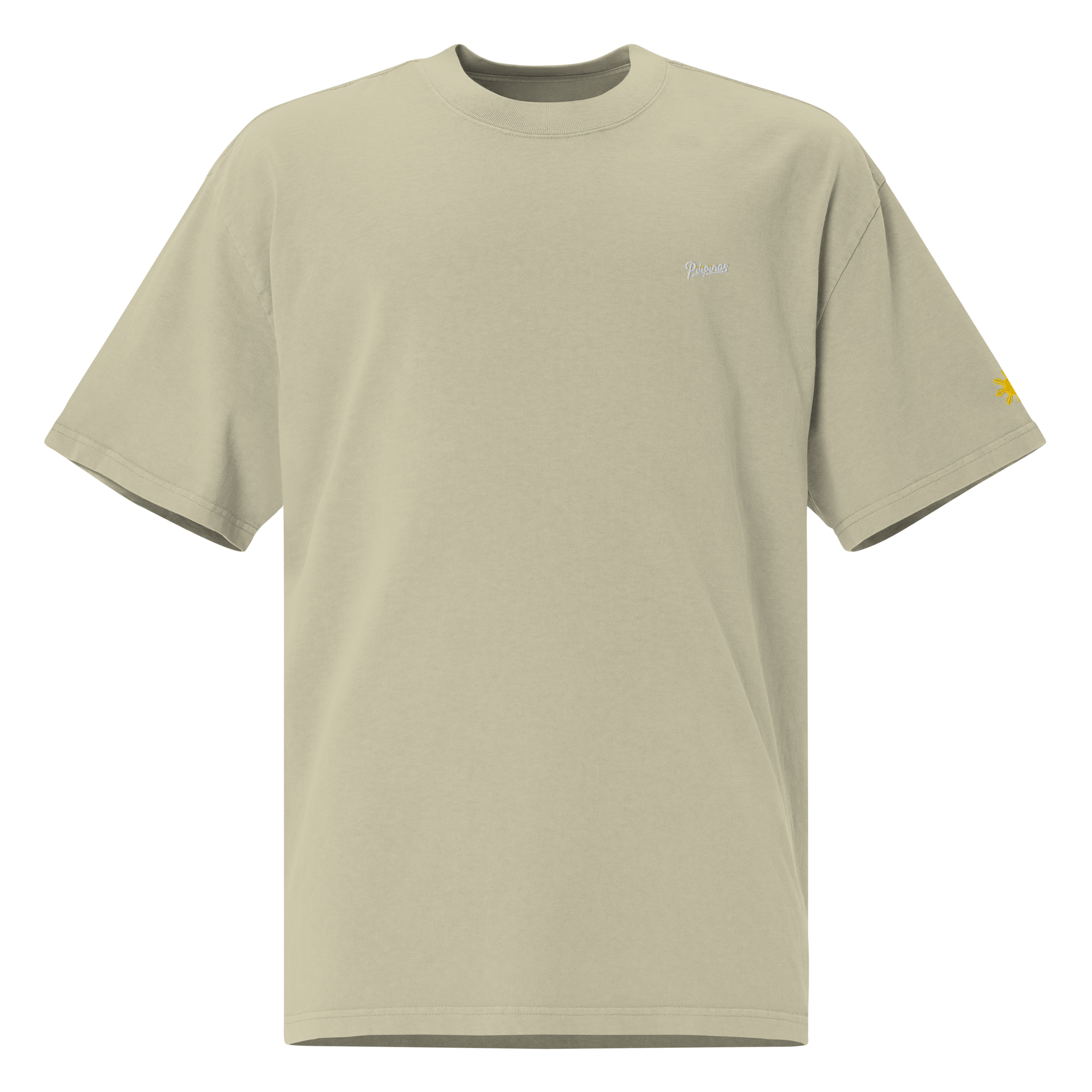 SCRIPT + SUN OVERSIZED TEE - Grey