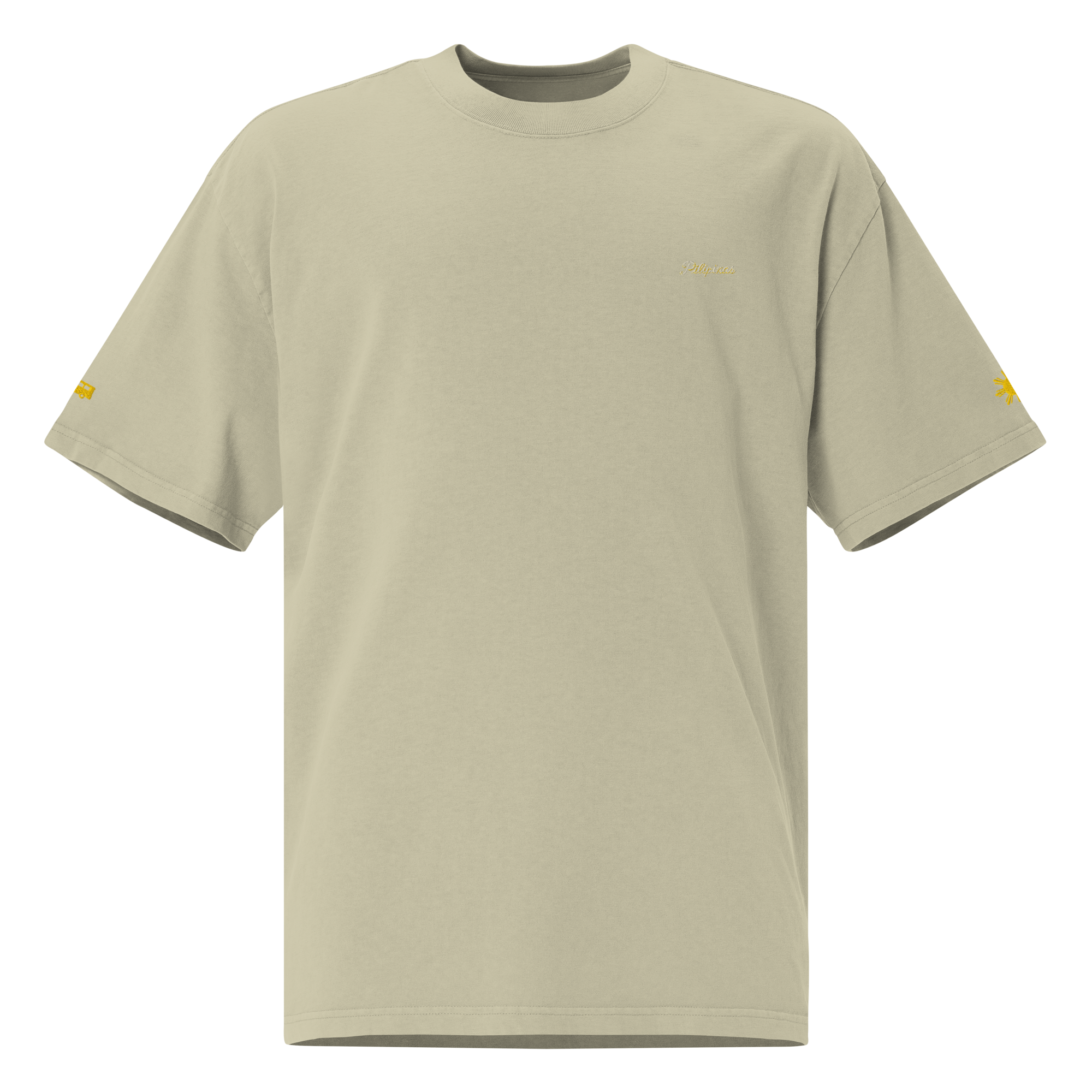 MODERN SCRIPT + SUN + JEEPNEY Oversized Tee - Eucalyptus