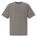 MODERN SCRIPT + SUN + JEEPNEY - Oversized Tee - Grey